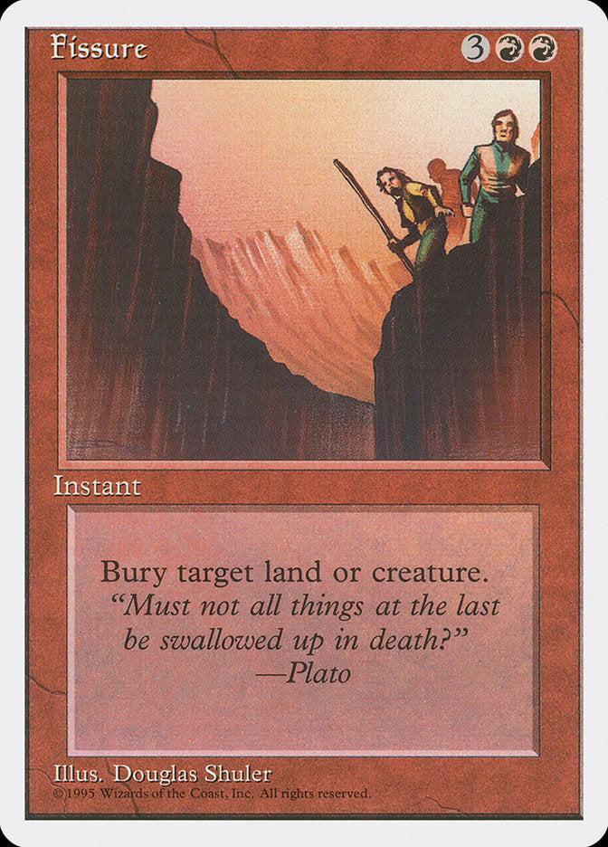 Fissure – Common Magic: The Gathering card from Fourth Edition (#194)