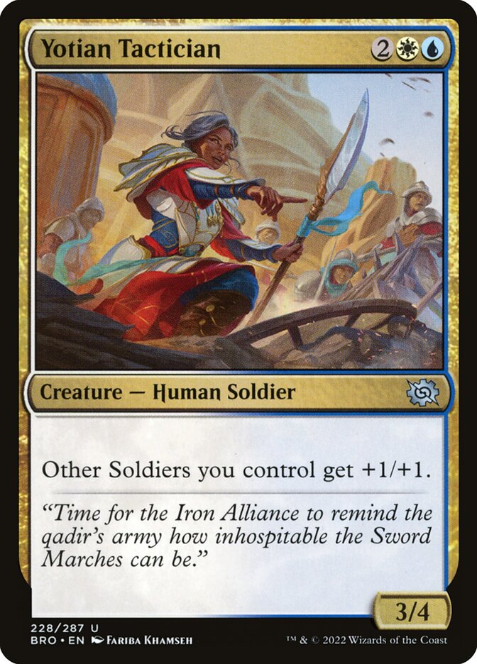Yotian Tactician – Uncommon Magic: The Gathering card from The Brothers' War (#228)