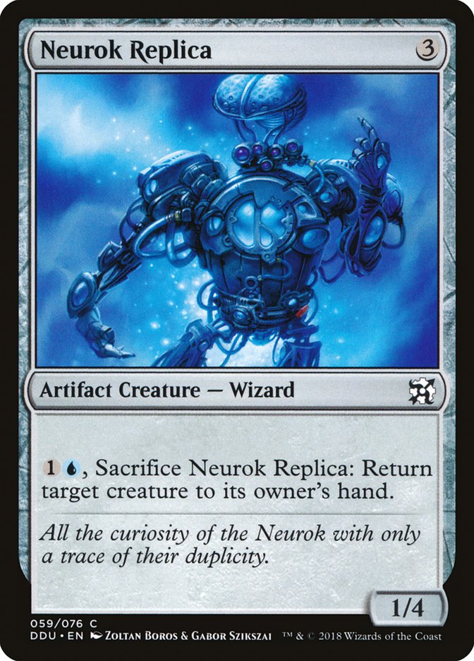 Neurok Replica – Common Magic: The Gathering card from Duel Decks: Elves vs. Inventors (#59)