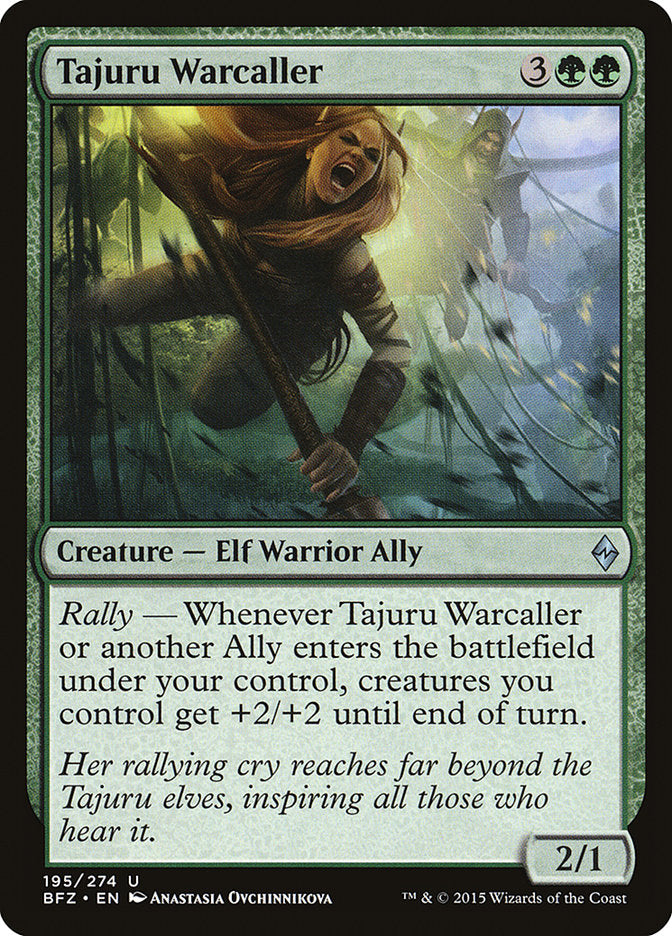 Tajuru Warcaller – Uncommon Magic: The Gathering card from Battle for Zendikar (#195)