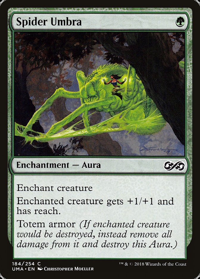 Spider Umbra – Common Magic: The Gathering card from Ultimate Masters (#184)