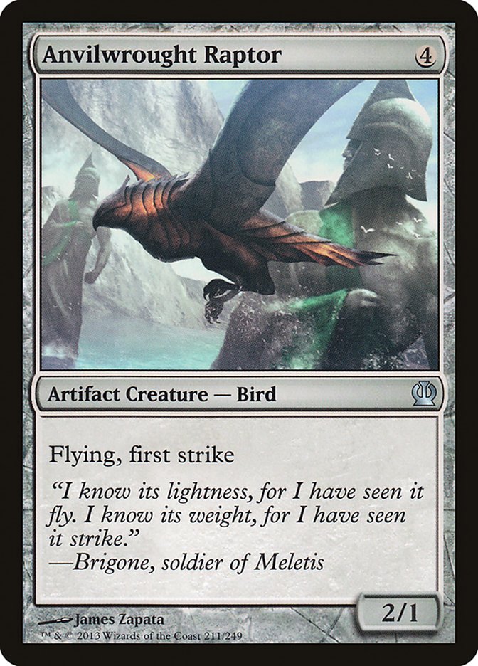 Anvilwrought Raptor – Uncommon Magic: The Gathering card from Theros (#211)