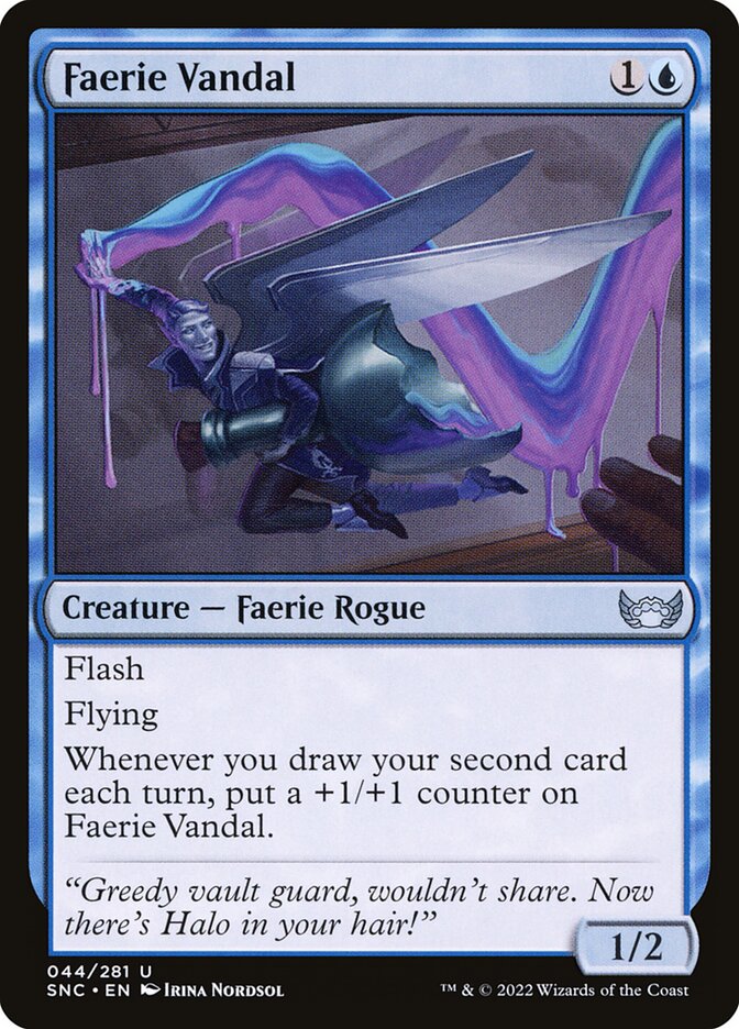 Faerie Vandal – Uncommon Magic: The Gathering card from Streets of New Capenna (#44)