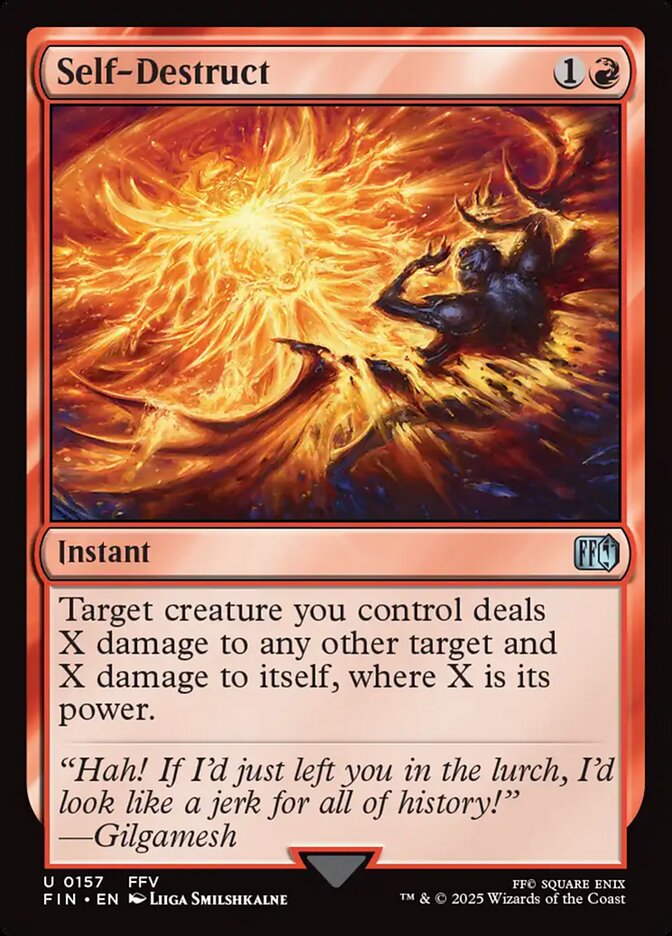 Self-Destruct – Uncommon Magic: The Gathering card from Final Fantasy (#157)