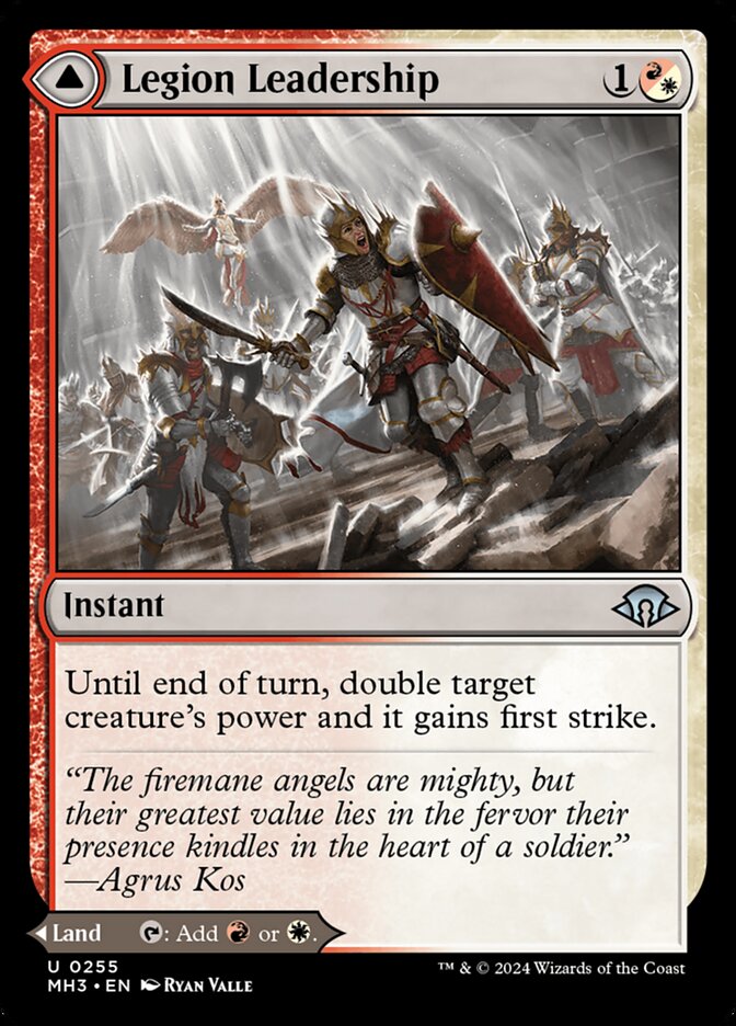 Legion Leadership // Legion Stronghold – Uncommon Magic: The Gathering card from Modern Horizons 3 (#255)