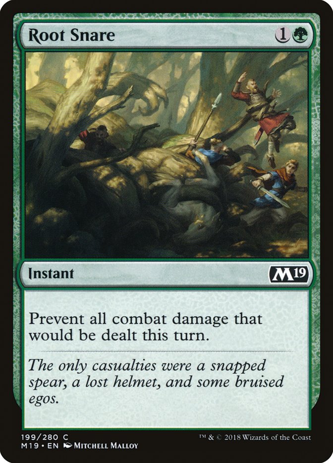 Root Snare – Common Magic: The Gathering card from Core Set 2019 (#199)