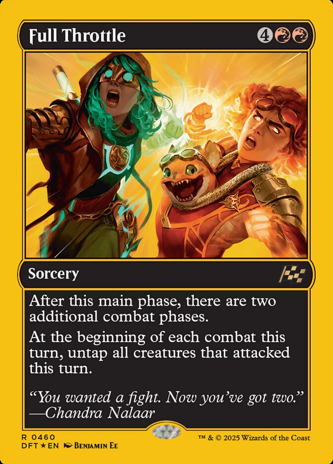 Full Throttle – Rare Magic: The Gathering card from Aetherdrift (#460)