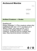 Arcbound Mamba – Uncommon Magic: The Gathering card from Unknown Event (#UG04)