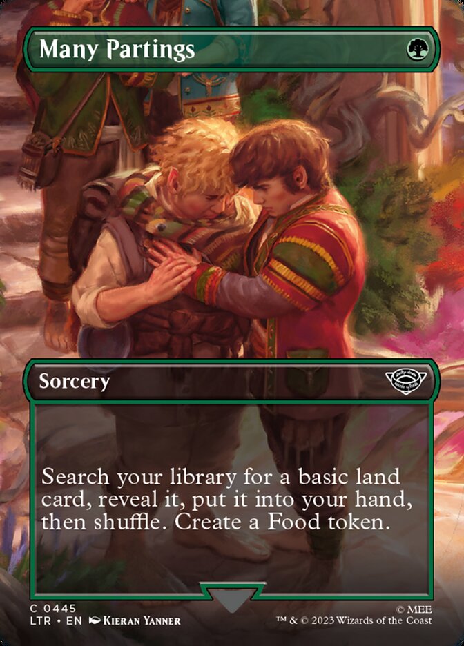 Many Partings – Common Magic: The Gathering card from The Lord of the Rings: Tales of Middle-earth (#445)