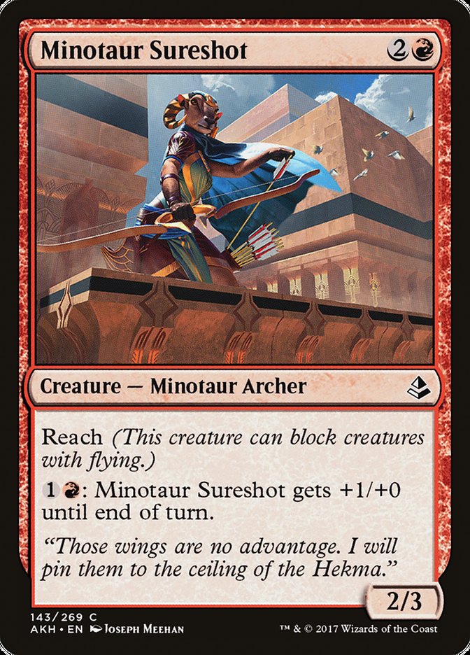 Minotaur Sureshot – Common Magic: The Gathering card from Amonkhet (#143)