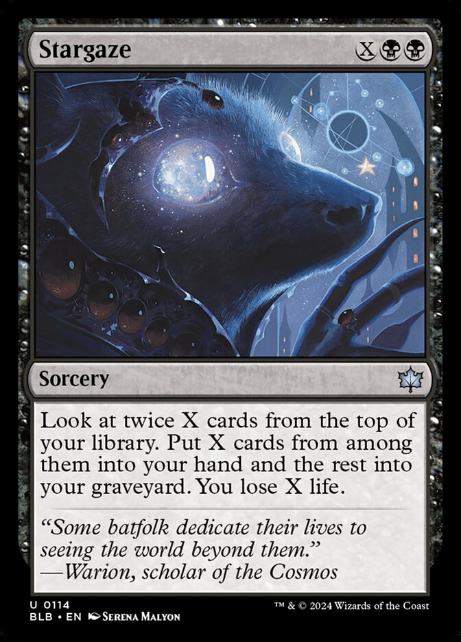 Stargaze – Uncommon Magic: The Gathering card from Bloomburrow (#114)