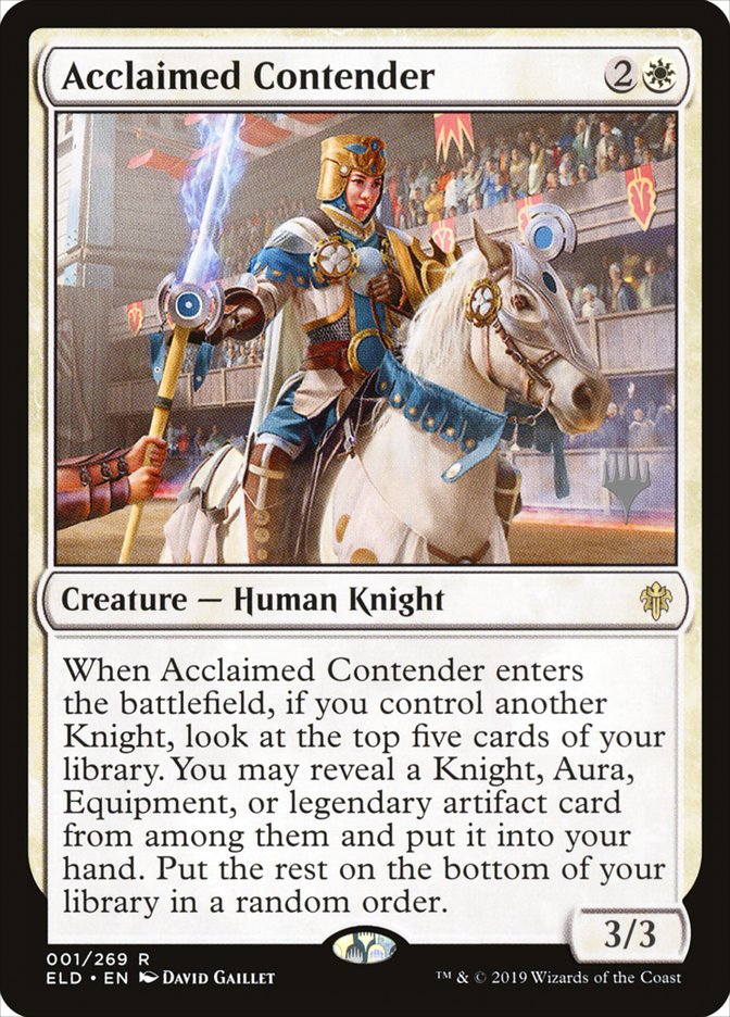 Acclaimed Contender – Rare Magic: The Gathering card from Throne of Eldraine Promos (#1p)