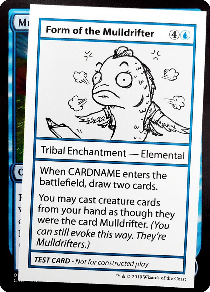 Form of the Mulldrifter – Rare Magic: The Gathering card from Mystery Booster Playtest Cards 2021 (#22)