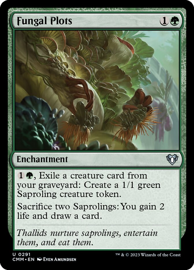 Fungal Plots – Uncommon Magic: The Gathering card from Commander Masters (#291)