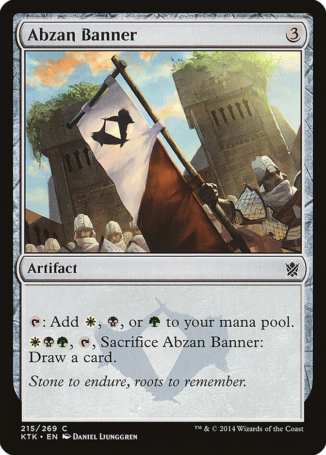 Abzan Banner – Common Magic: The Gathering card from Khans of Tarkir (#215)