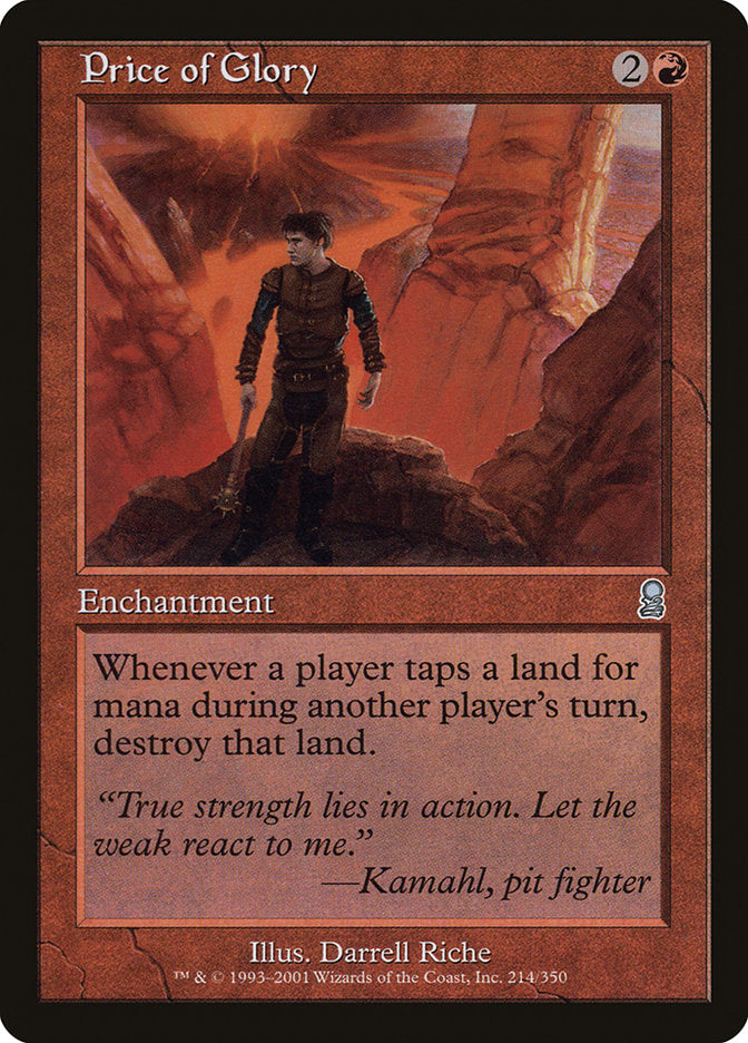 Price of Glory – Uncommon Magic: The Gathering card from Odyssey (#214)