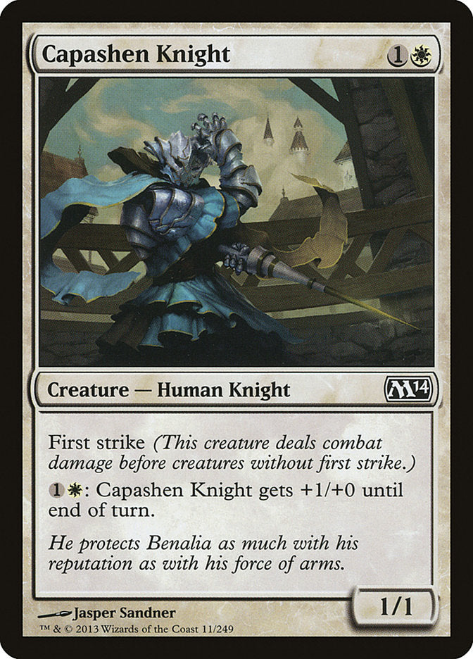 Capashen Knight – Common Magic: The Gathering card from Magic 2014 (#11)