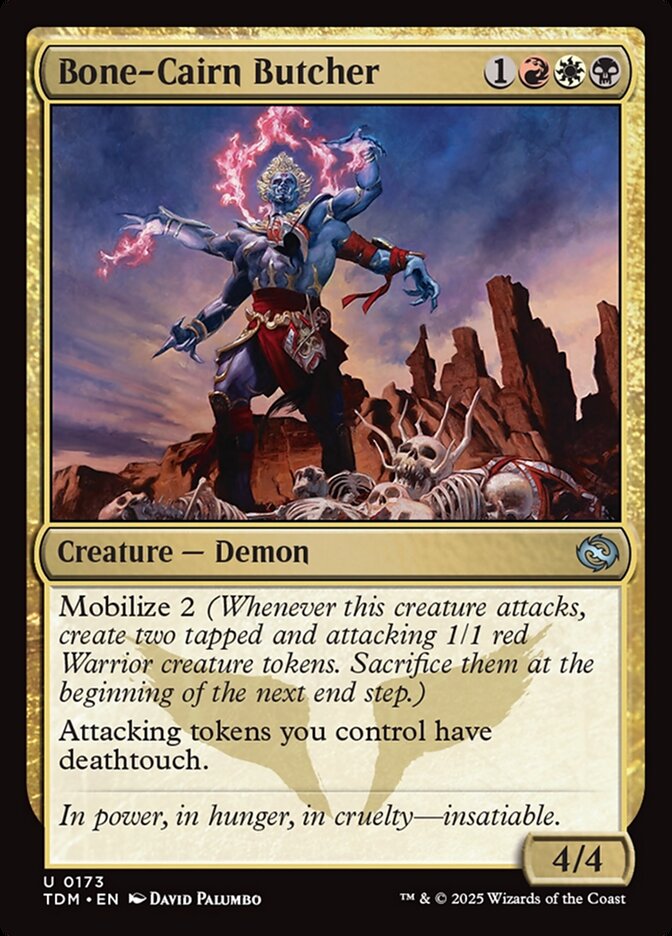 Bone-Cairn Butcher – Uncommon Magic: The Gathering card from Tarkir: Dragonstorm (#173)