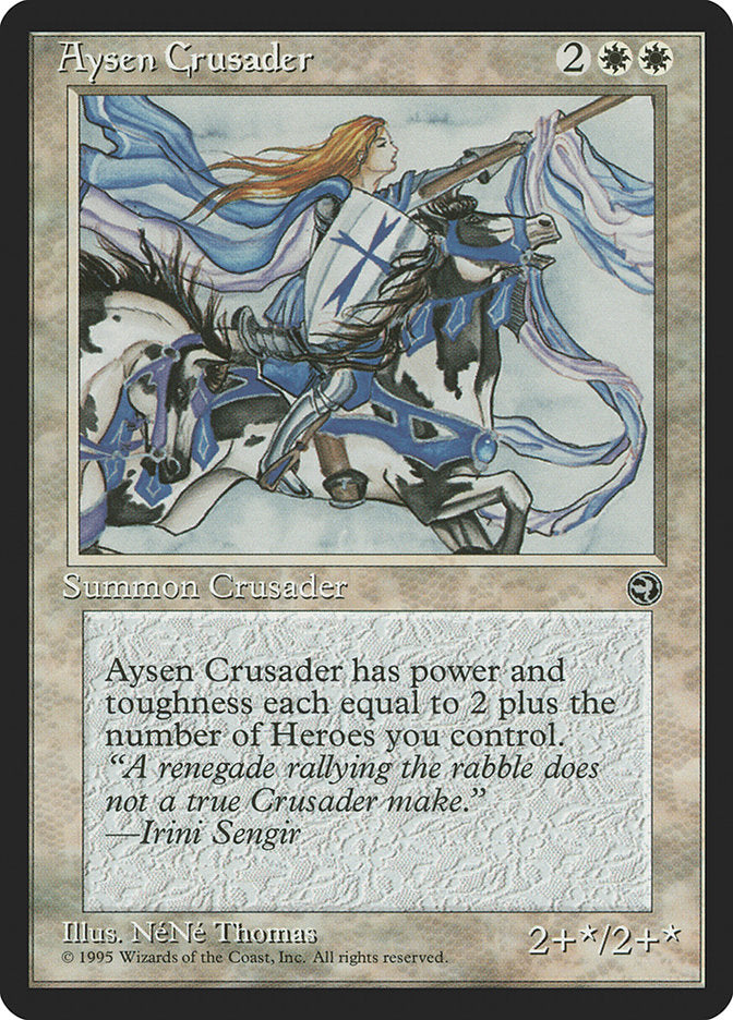 Aysen Crusader – Rare Magic: The Gathering card from Homelands (#4)