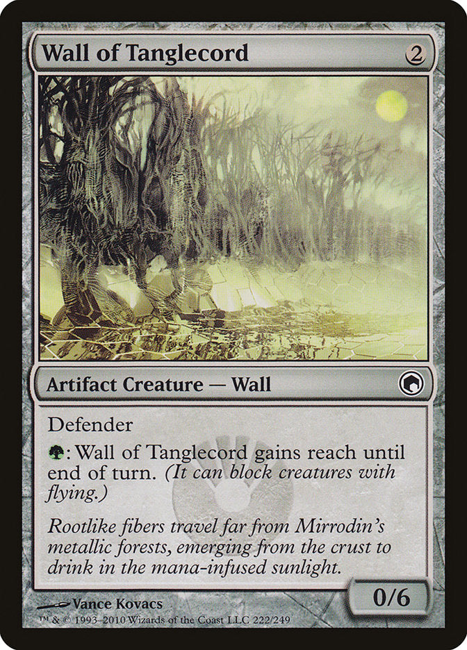 Wall of Tanglecord – Common Magic: The Gathering card from Scars of Mirrodin (#222)