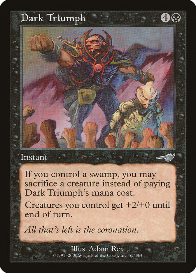 Dark Triumph – Uncommon Magic: The Gathering card from Nemesis (#55)