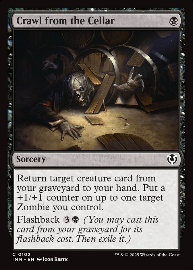 Crawl from the Cellar – Common Magic: The Gathering card from Innistrad Remastered (#102)