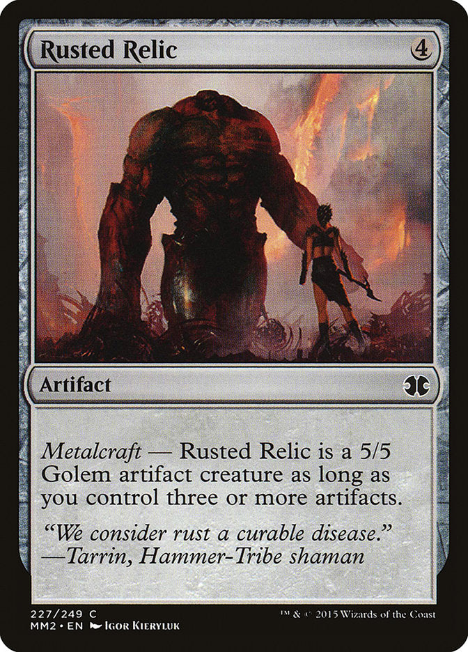 Rusted Relic – Common Magic: The Gathering card from Modern Masters 2015 (#227)