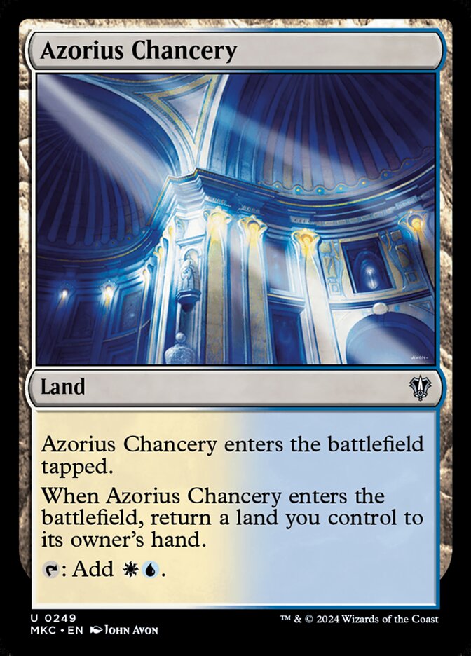 Azorius Chancery – Uncommon Magic: The Gathering card from Murders at Karlov Manor Commander (#249)