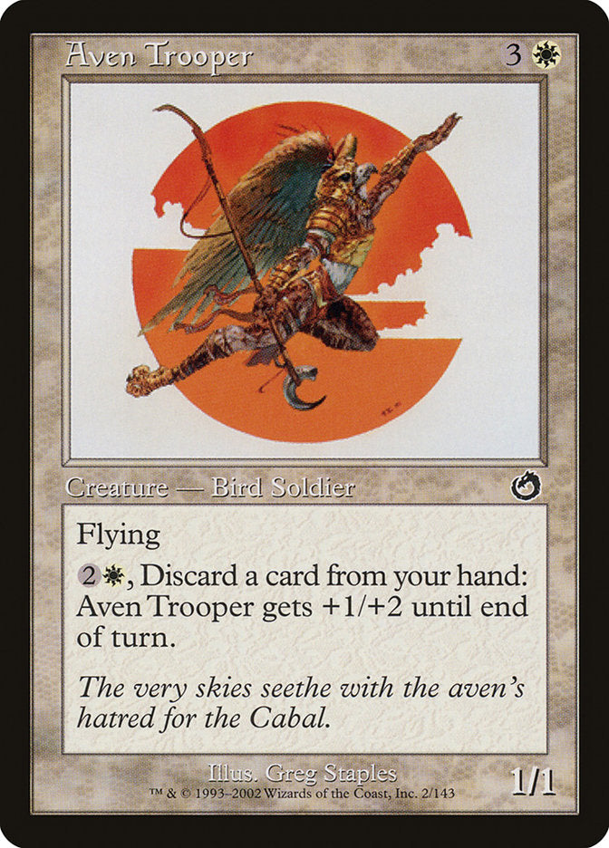 Aven Trooper – Common Magic: The Gathering card from Torment (#2)