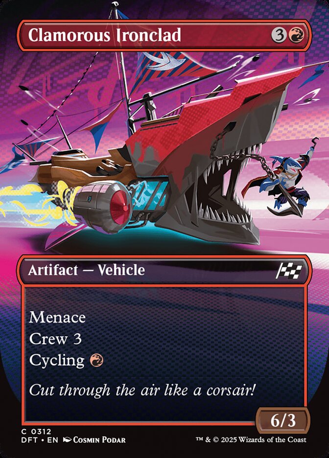 Clamorous Ironclad – Common Magic: The Gathering card from Aetherdrift (#312)