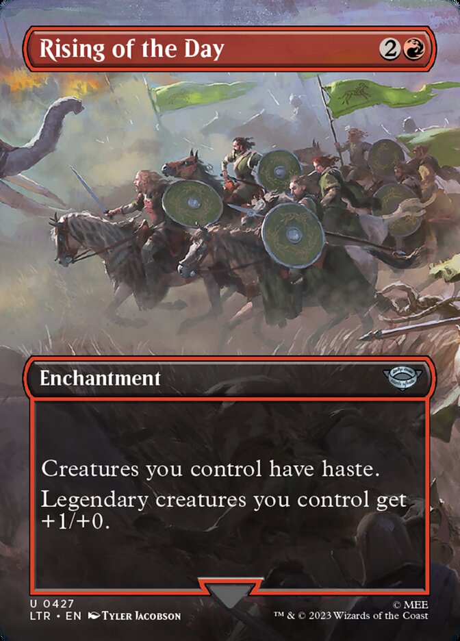 Rising of the Day – Uncommon Magic: The Gathering card from The Lord of the Rings: Tales of Middle-earth (#427)