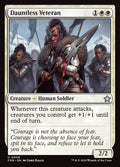 Dauntless Veteran – Uncommon Magic: The Gathering card from Foundations (#8)
