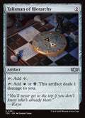 Talisman of Hierarchy – Uncommon Magic: The Gathering card from Tarkir: Dragonstorm Commander (#331)