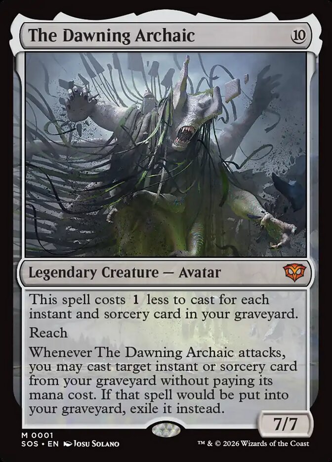 The Dawning Archaic – Mythic Magic: The Gathering card from Secrets of Strixhaven (#1)