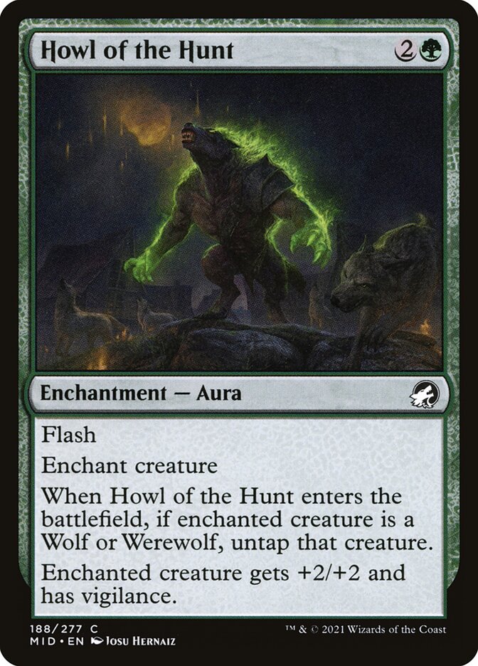 Howl of the Hunt – Common Magic: The Gathering card from Innistrad: Midnight Hunt (#188)