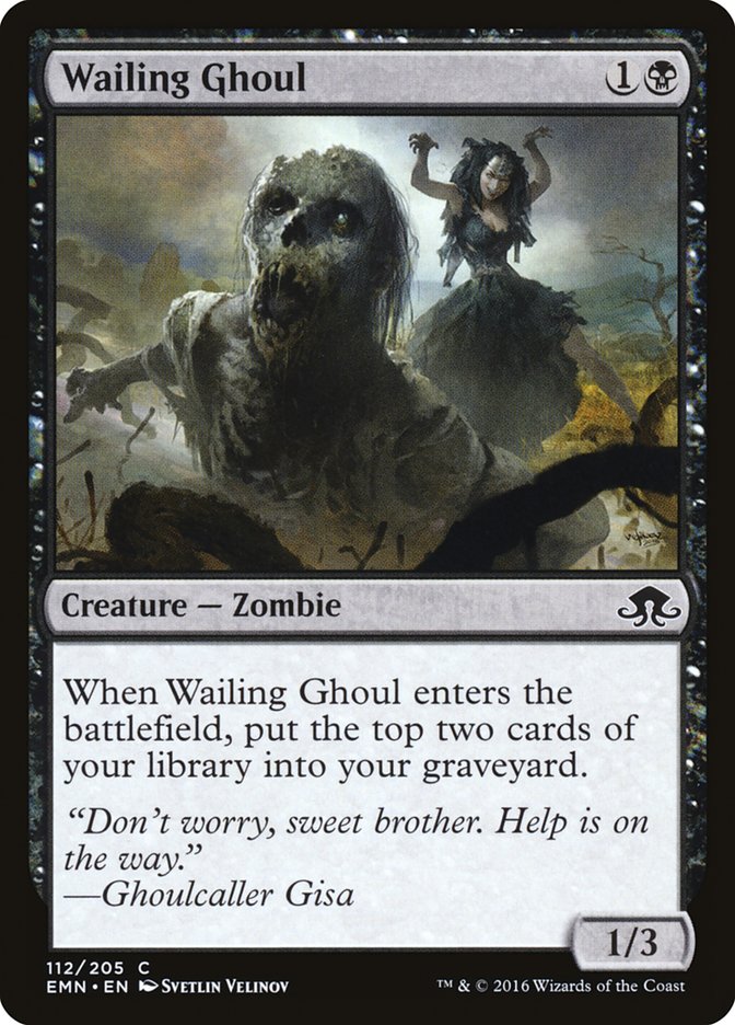 Wailing Ghoul – Common Magic: The Gathering card from Eldritch Moon (#112)