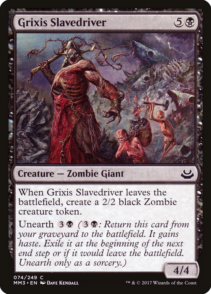 Grixis Slavedriver – Common Magic: The Gathering card from Modern Masters 2017 (#74)