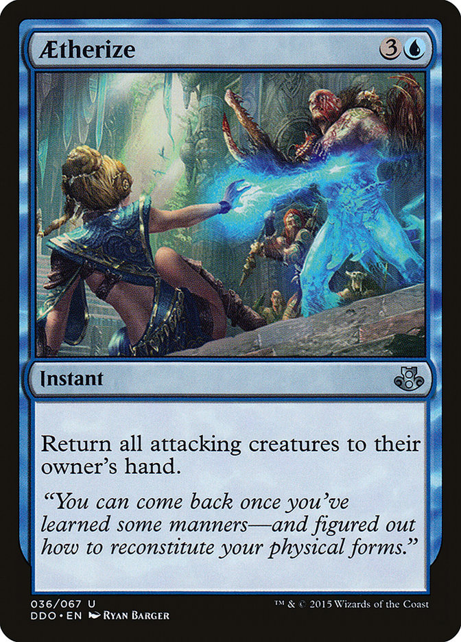 Aetherize – Uncommon Magic: The Gathering card from Duel Decks: Elspeth vs. Kiora (#36)