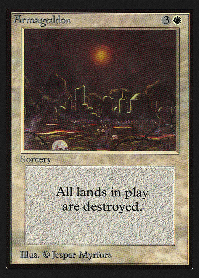 Armageddon – Rare Magic: The Gathering card from Intl. Collectors' Edition (#2)