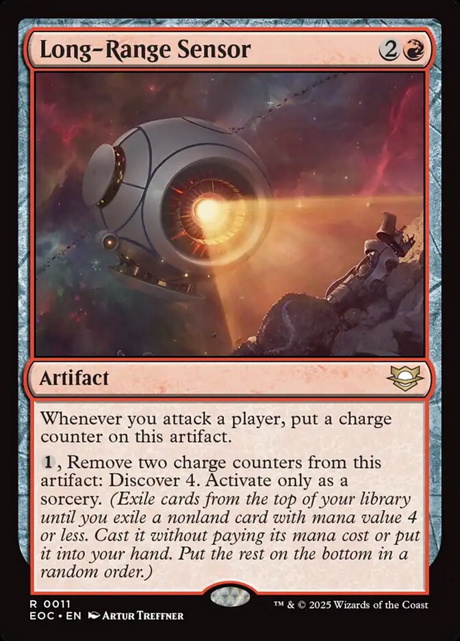 Long-Range Sensor – Rare Magic: The Gathering card from Edge of Eternities Commander (#11)