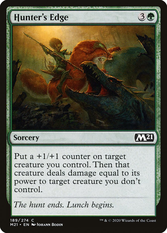 Hunter's Edge – Common Magic: The Gathering card from Core Set 2021 (#189)