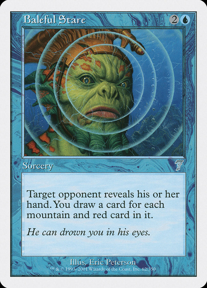 Baleful Stare – Uncommon Magic: The Gathering card from Seventh Edition (#62)