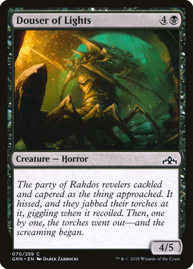 Douser of Lights – Common Magic: The Gathering card from Guilds of Ravnica (#70)