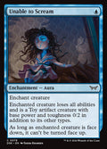 Unable to Scream – Common Magic: The Gathering card from Duskmourn: House of Horror (#78)