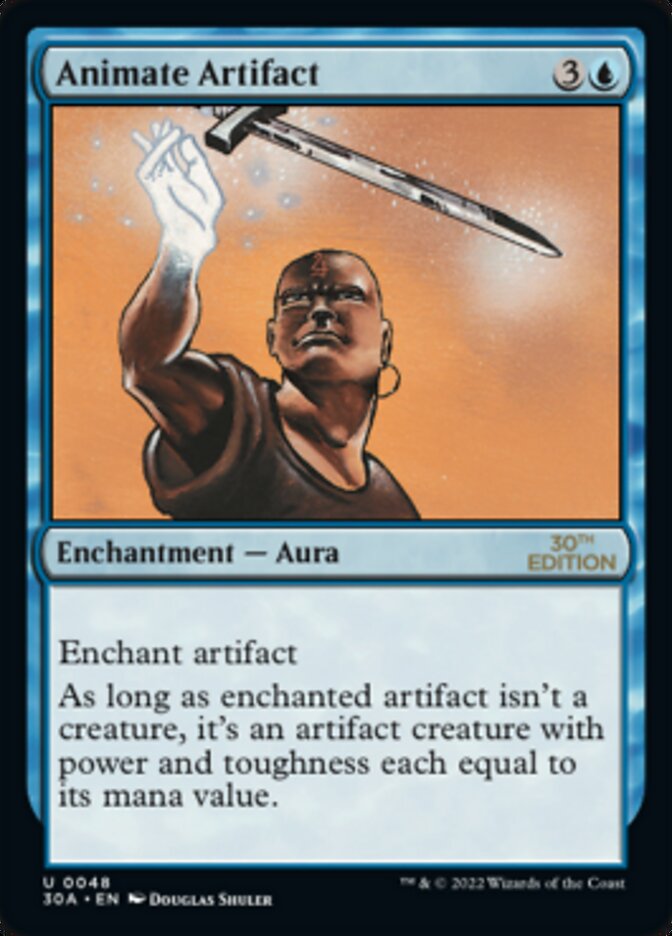 Animate Artifact – Uncommon Magic: The Gathering card from 30th Anniversary Edition (#48)