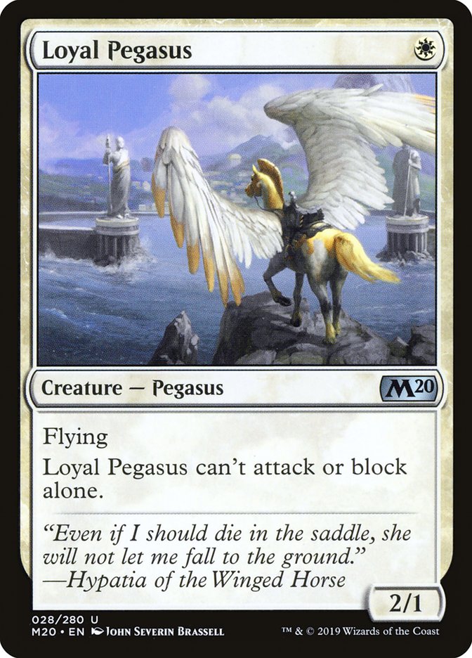 Loyal Pegasus – Uncommon Magic: The Gathering card from Core Set 2020 (#28)
