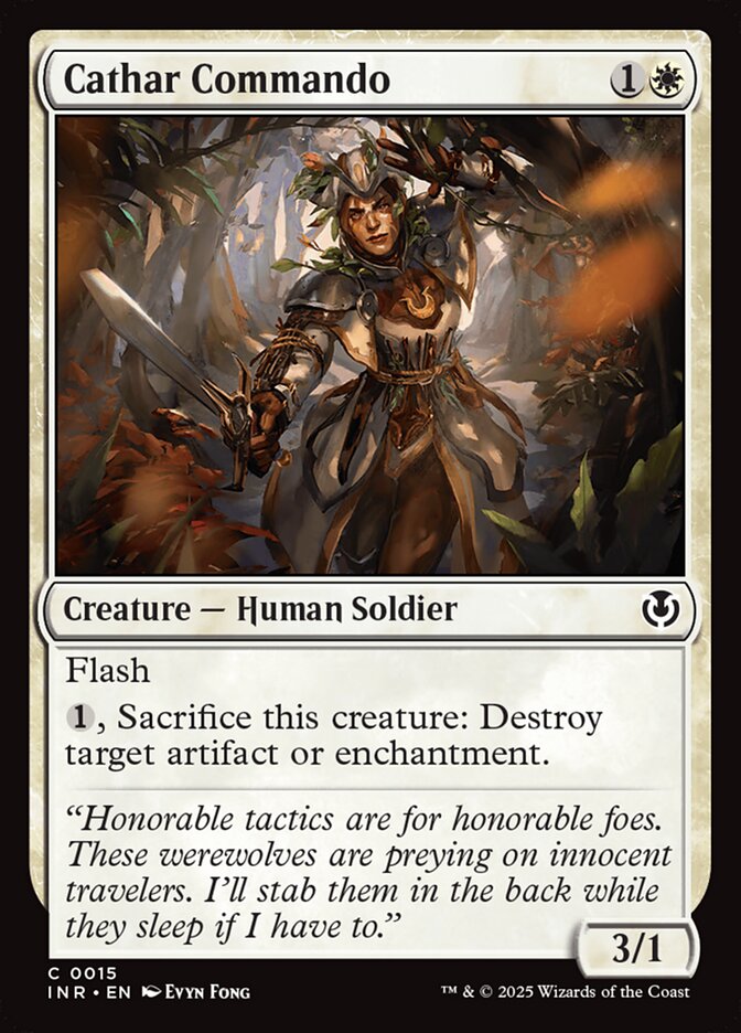 Cathar Commando – Common Magic: The Gathering card from Innistrad Remastered (#15)
