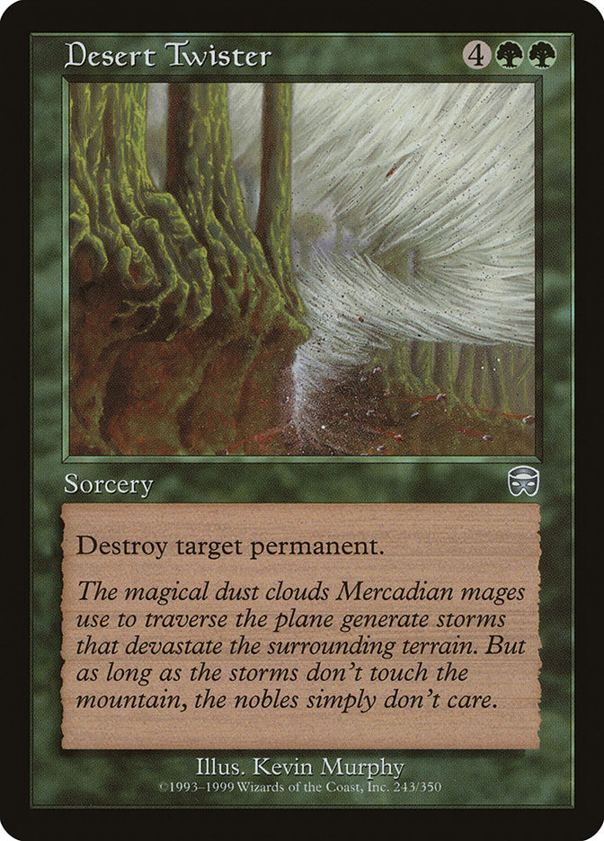 Desert Twister – Uncommon Magic: The Gathering card from Mercadian Masques (#243)