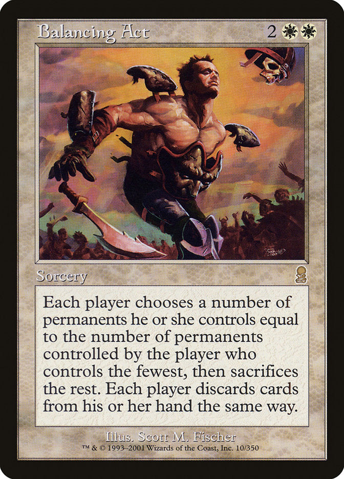 Balancing Act – Rare Magic: The Gathering card from Odyssey (#10)
