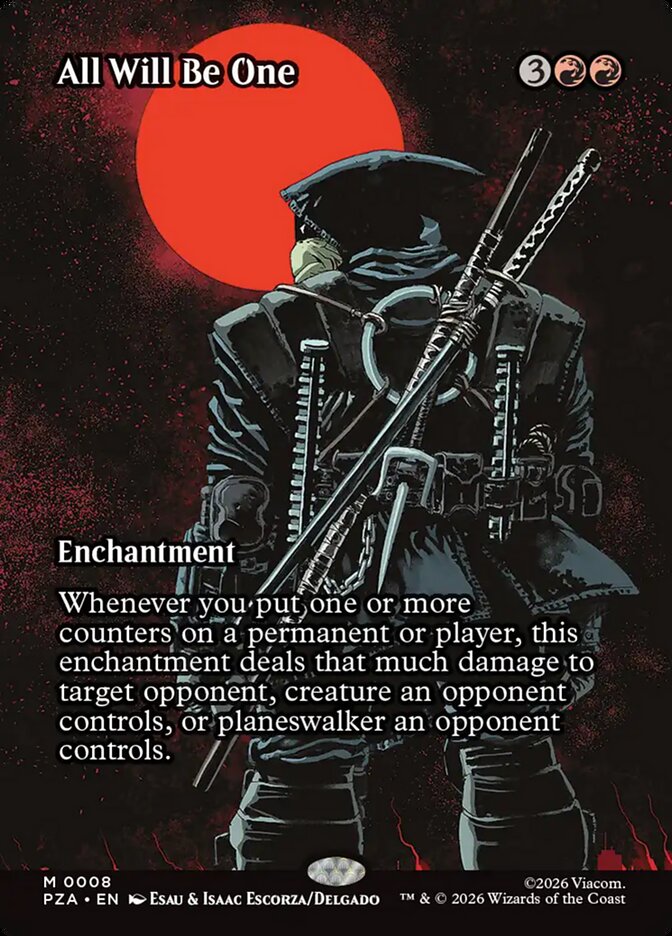 All Will Be One – Mythic Magic: The Gathering card from Teenage Mutant Ninja Turtles Source Material (#8)